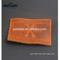 embossed leather label